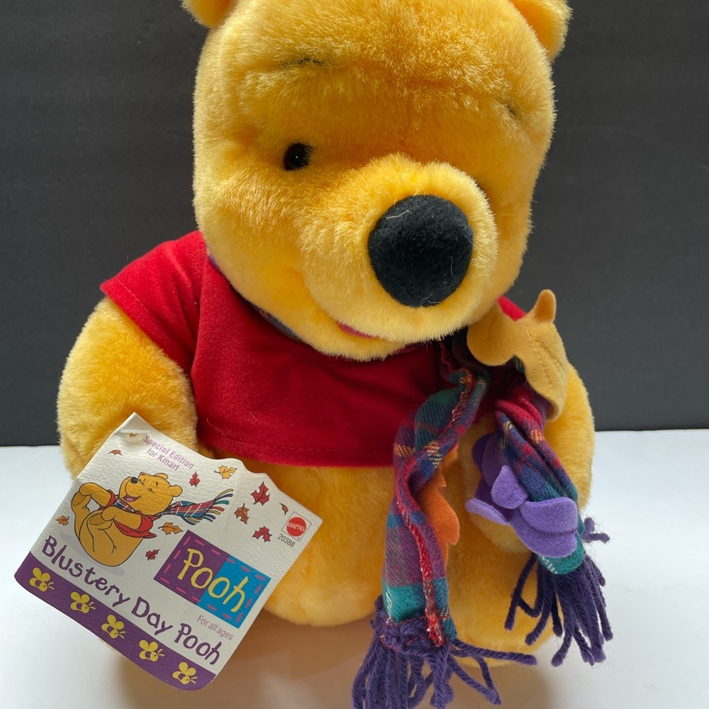 Vintage Winnie The Pooh Plush -  Blustery Day -NWT, 1998